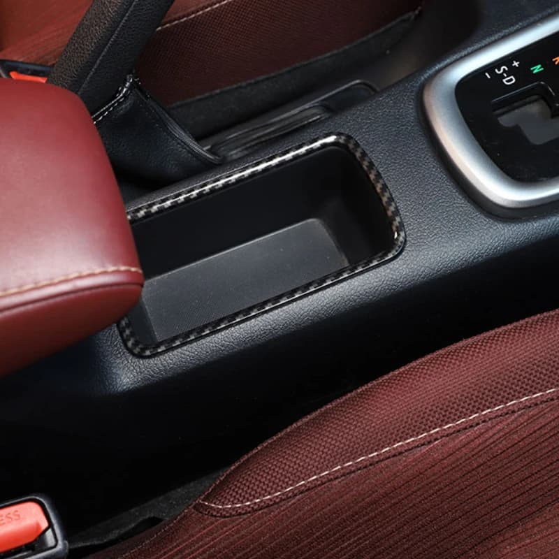 For Toyota Hilux 2015-2024 ABS Carbon Fiber Car Central Control Gear Storage Box Frame Trim Interior Car Accessories