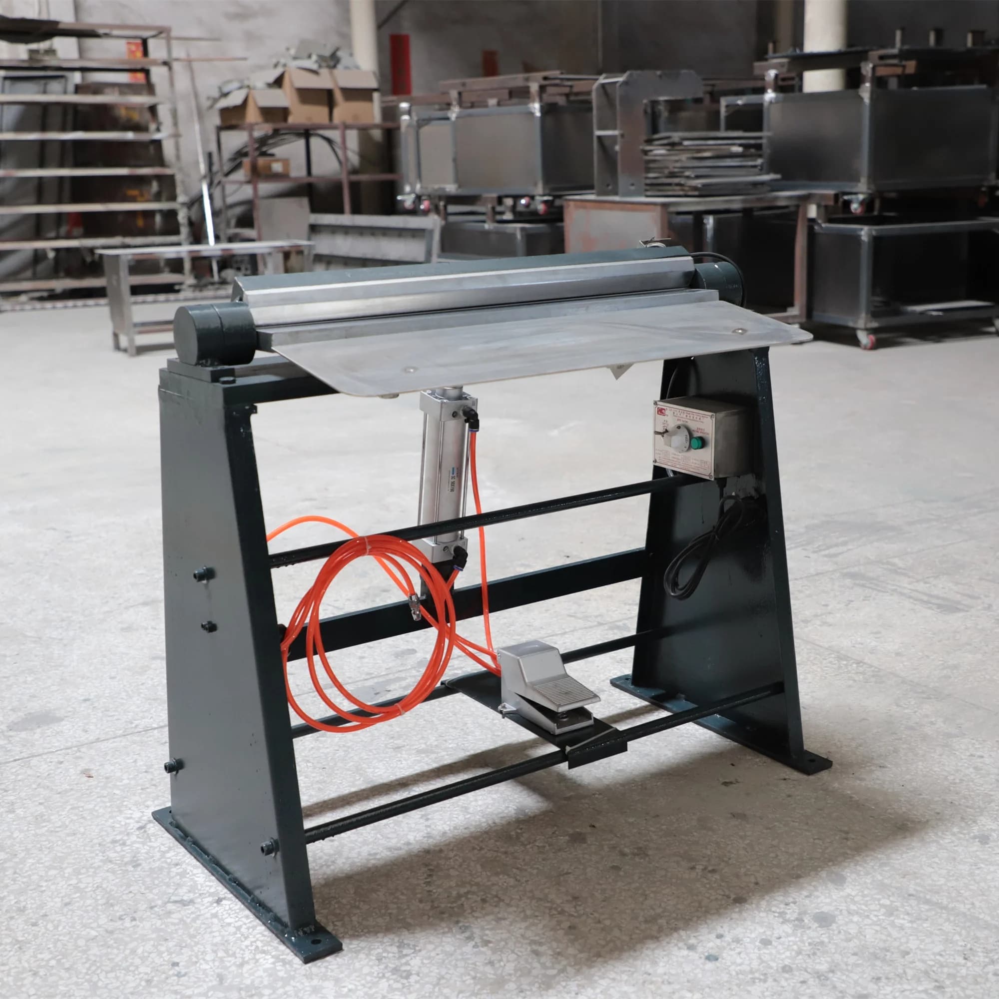 EG-700 Hardcover Rigid Box Semi Automatic Edge Folding Machine Overedging Machine