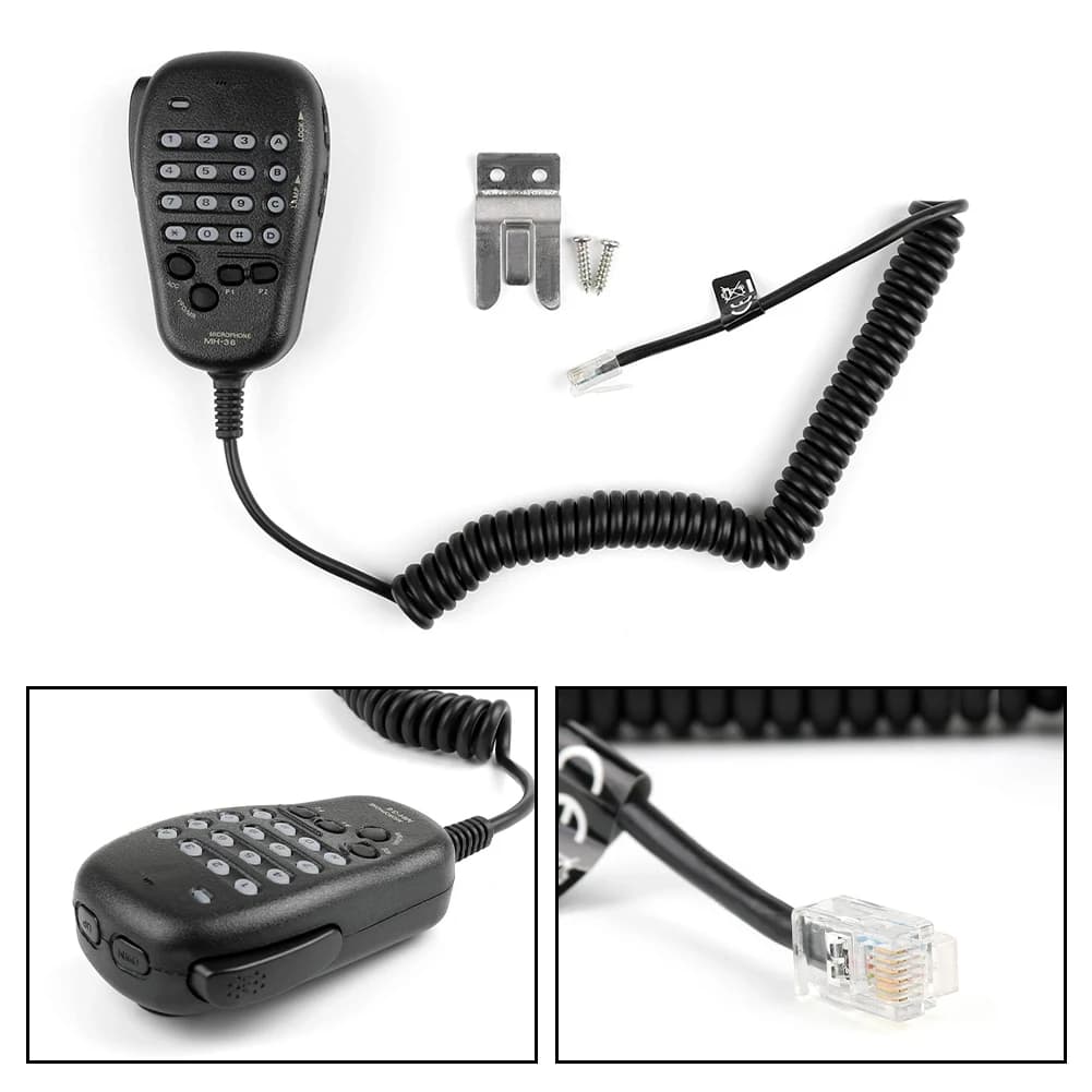 MH-36 Handheld Microphone with Backlit Keypad and Soft Key Functions for For YAESU FT-2600M FT-3000M FT-8000R FT-8800R FT-8900R