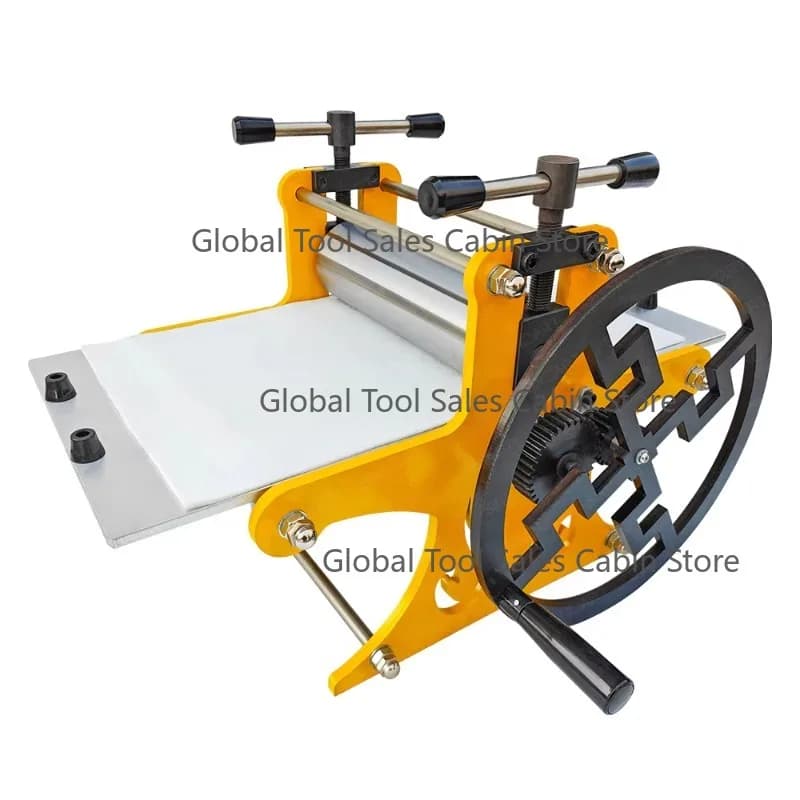 Table Top Model Rubbing Machine Printing Size 25x50cm Metal Structure Printmaking Etching Press Machine