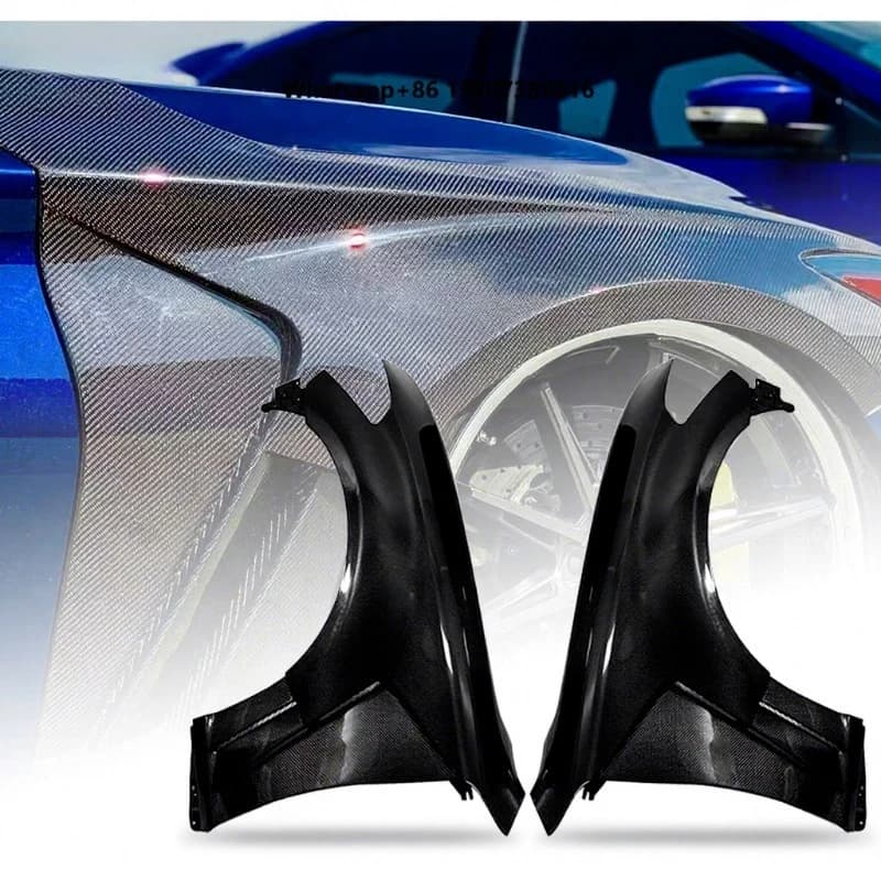 Carbon Fiber Black Fenders for 2011-2019  Q70 Retrofit Mudguards with 100% Fitment