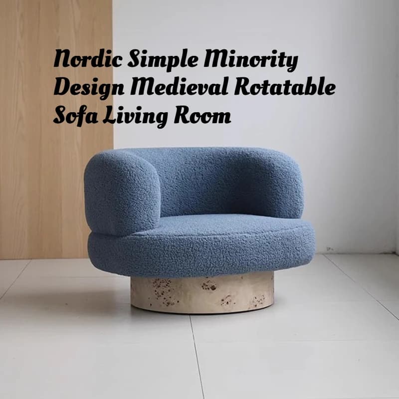 Swivel Accent Sofas Floor Oversize French Design Living Room Chairs Relaxing Art Fauteuils De Salon Italian Furniture Luxury