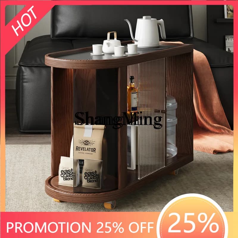 FG good-looking mobile tea table household trolley storage cabinet Wujinshi tea tray kettle tea cabinet