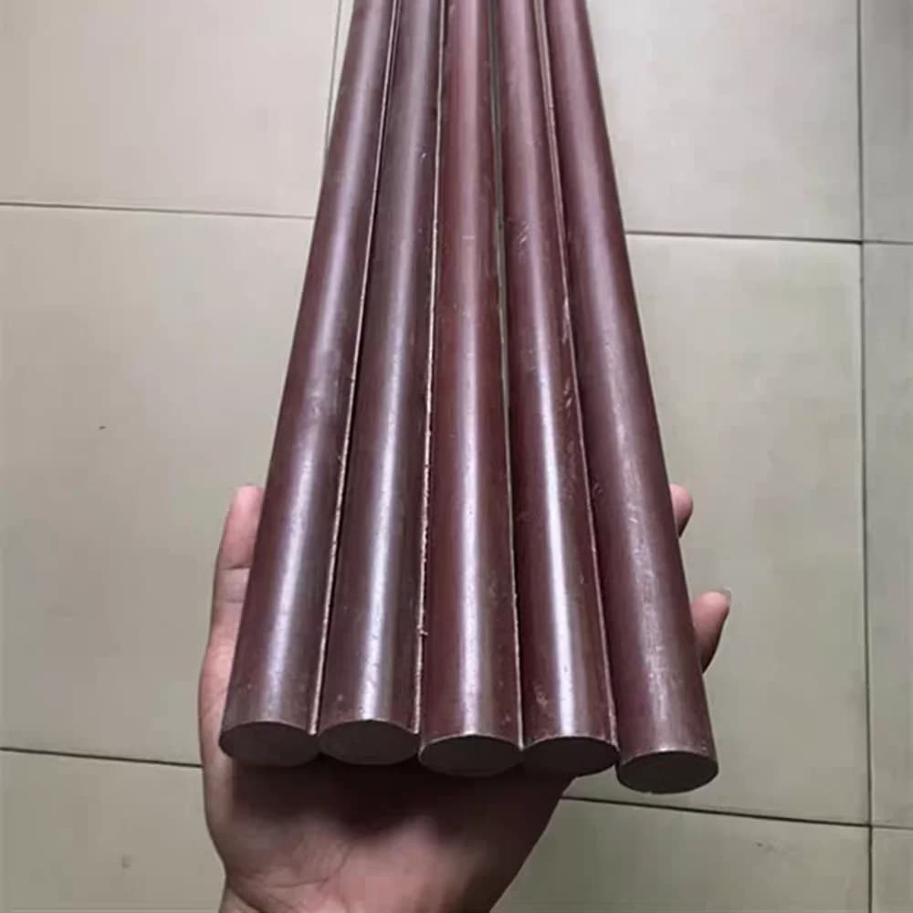 1Pcs 8-50mm Diameter Bakelite Bar Rod Phenolic Laminate Insulation Bar High Temperature Resistant Electric Wood Rod Length 500mm