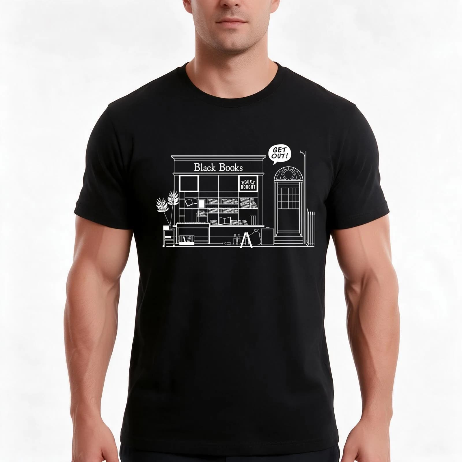 Get Out! T-Shirt Summer Casual Cotton Tee, Unisex Men Women