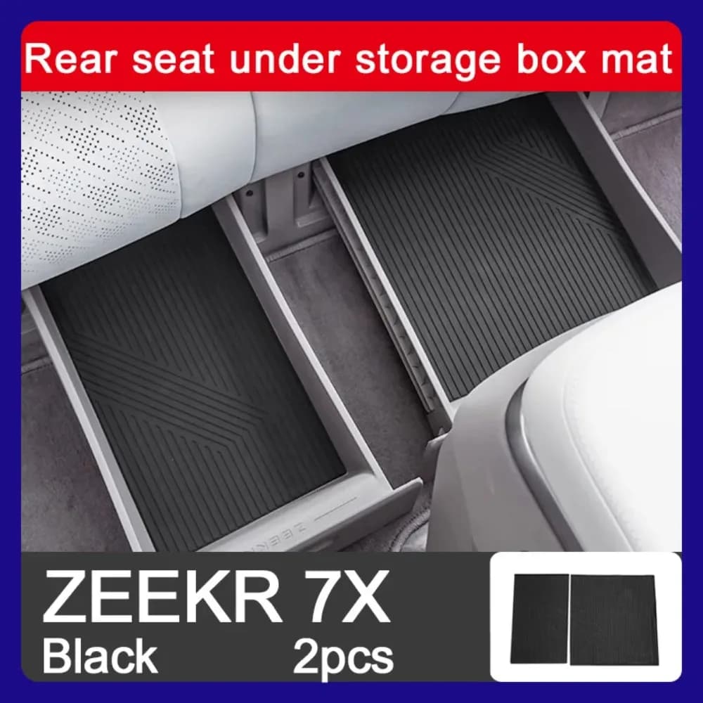 For Zeekr 7X 2024 2025 Rear Seat Storage Box Pad Dust Protection Pad Interior Modification Special Accessories