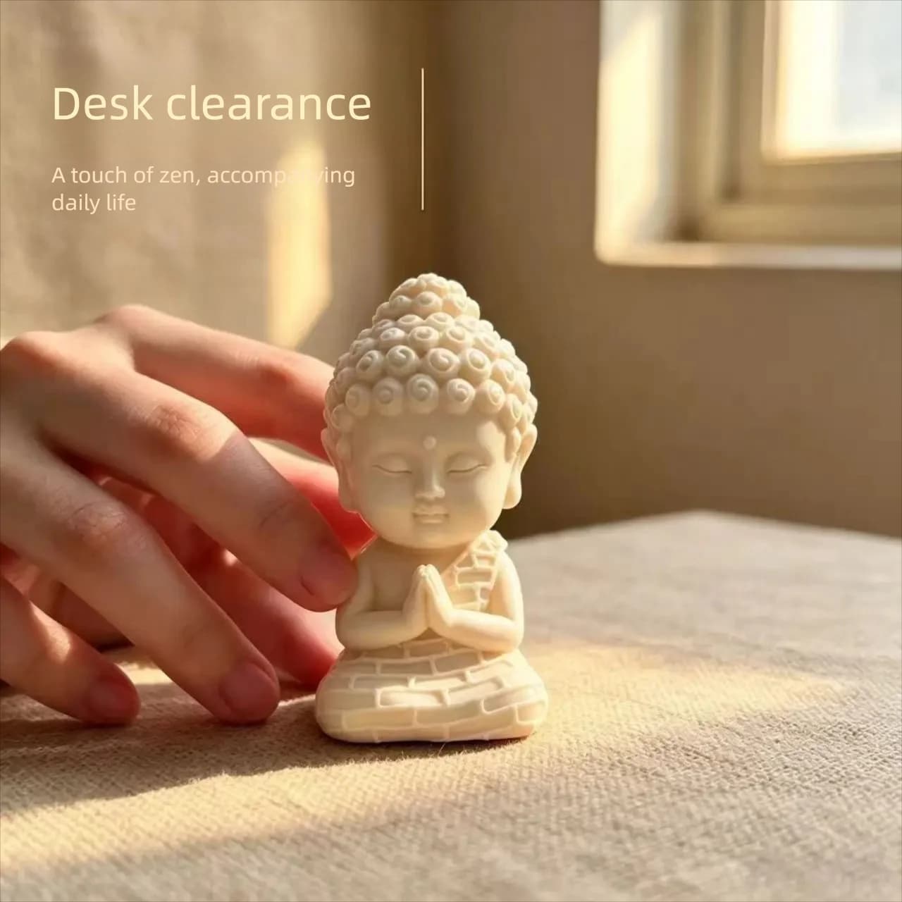 shakyamuni buddha statue Feng Shui Figurine for Car Dashboard Home Office Desk Decor Meditation Peace Lucky Gift