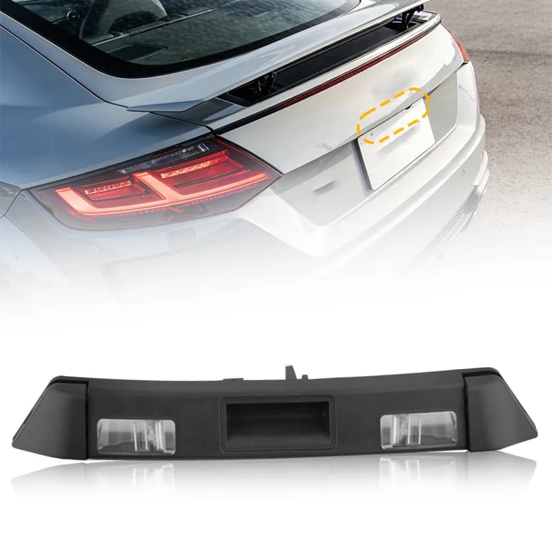 Car Trunk Lid Grip 8S0827574B9B9 For AUDI TT/TTS/TTRS FV Coupe Roadster 2015-2024 with License Plate Light Rear Hatch Lid Handle
