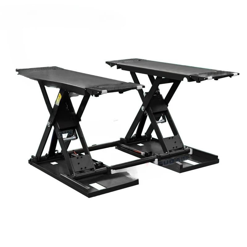 Mobile low-position medium-position scissor car lift scissor ultra-thin small scissor lift installation-free 3 tons