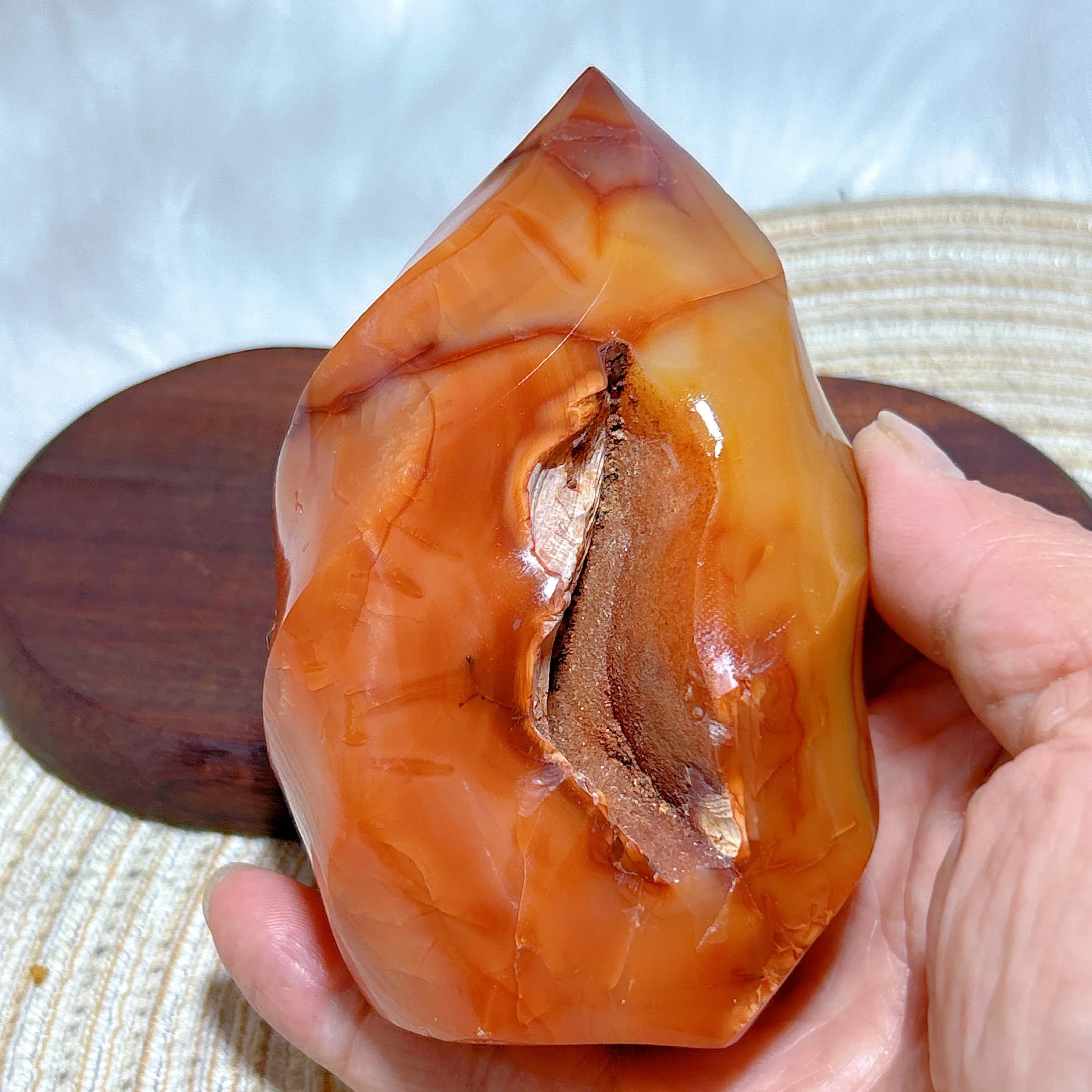 Natural Crystals Carnelian Free Form Flame Geode Healing Stone High Quality Room Decor Home Decorations Mineral Gift