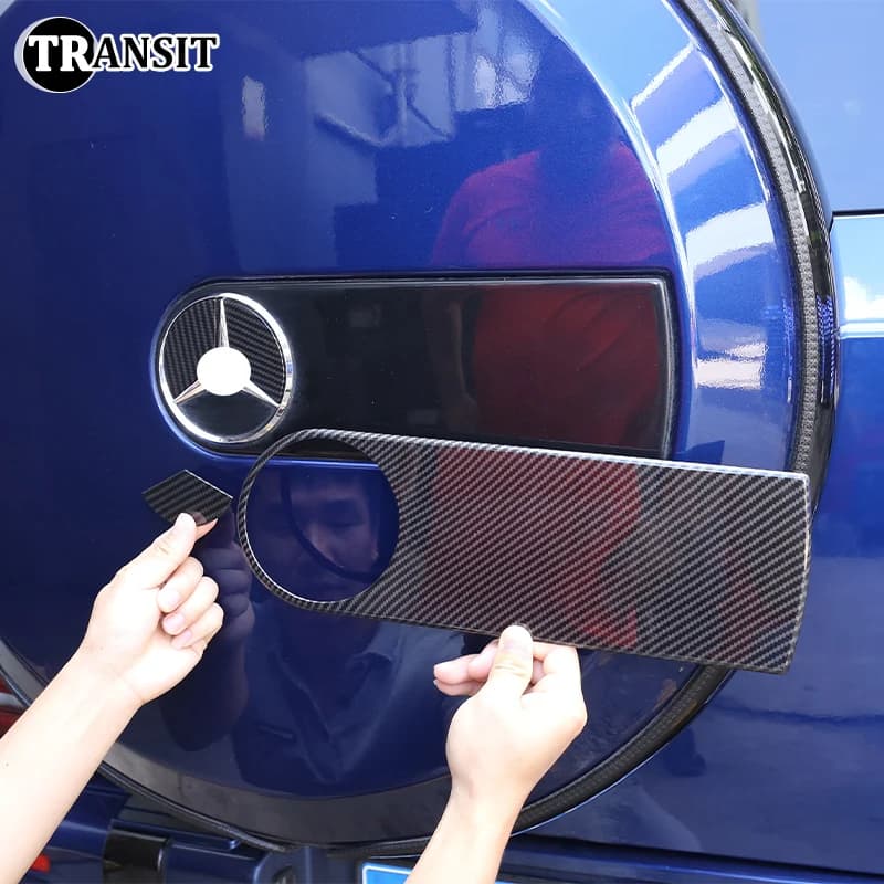For Mercedes Benz G Class W463 W464 G500 2004-2020 ABS Spare Tire Logo Trim Decorative Trim Car Accessories