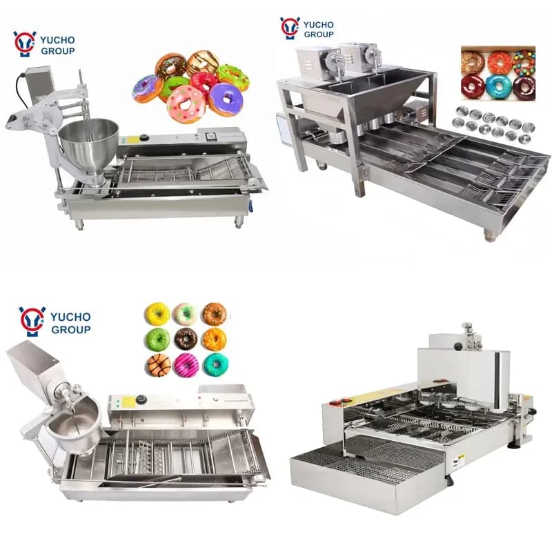 YWM Certificate Lil Orbits Carason Stuffed Berliner Fully Automatic Donut Fryer Yeast Raised Donut Making Machine