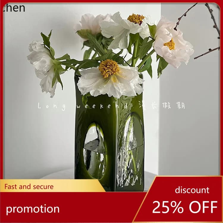 HXL Second-Hand Glass Vase Living Room Decorative Ornament