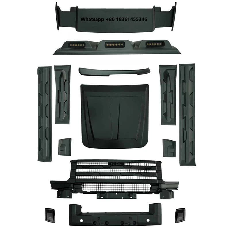Wholesale  Body Kit Full Set Jetour T2 ABS Plastic Front Grille Side Skirt Rear Bumper Spoiler 2024- Stock Factory