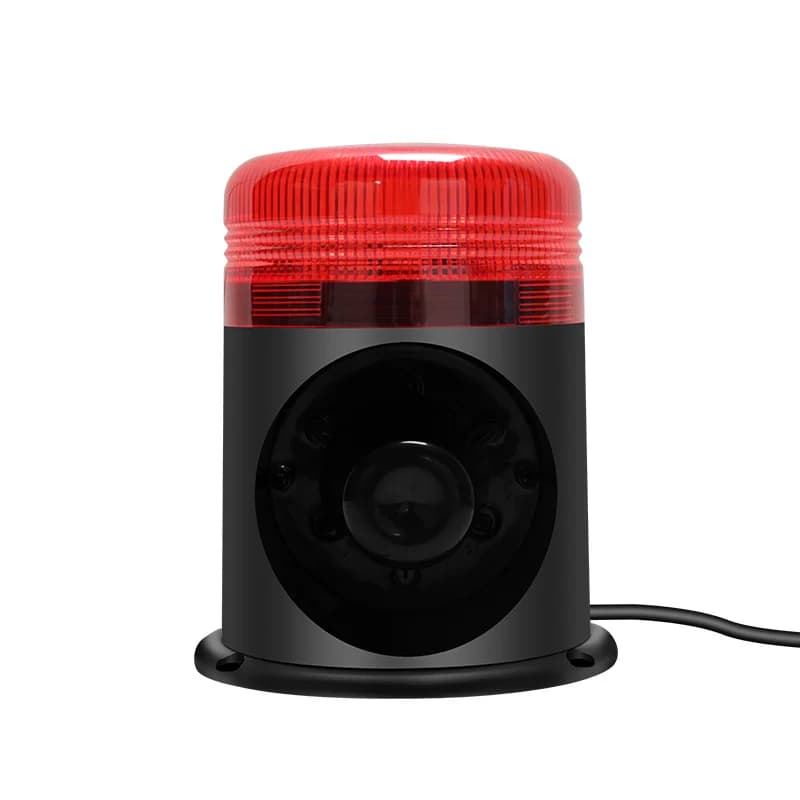 4 Triggers Audible Visual Alarm 25W Sound Customizable Horn with Strobe Light Sound and Light Alarm with Programmable