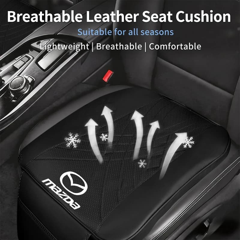 Car Seat Cushion Leather Anti-Slip Mat Seat Protector Cover Accessories For Mazda 3 6 2 5 Axela Atenza Demio CX3 CX5 MX3 MX5