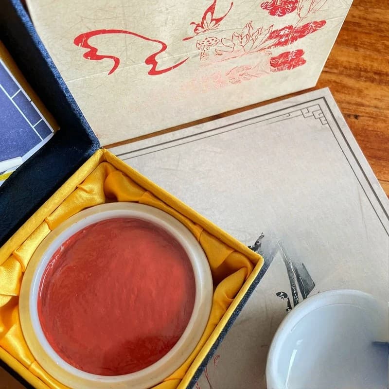 30G lotus root silk cinnabar printing mud