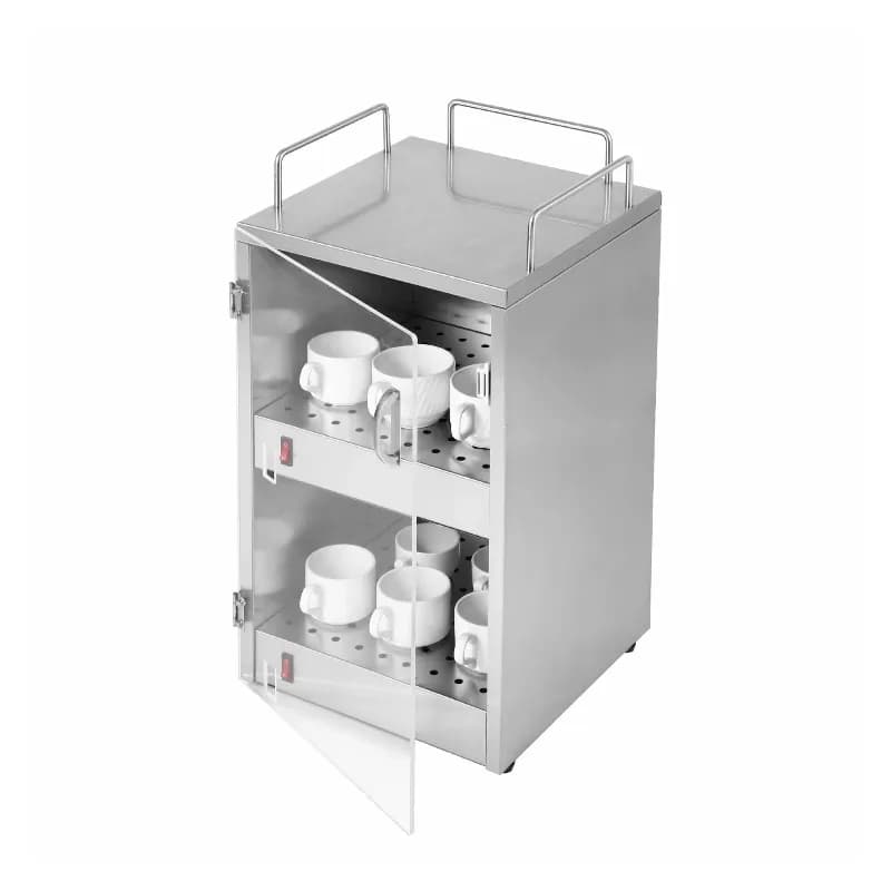 Commercial stainless steel double-layer dish warmer, automatic cup warmer