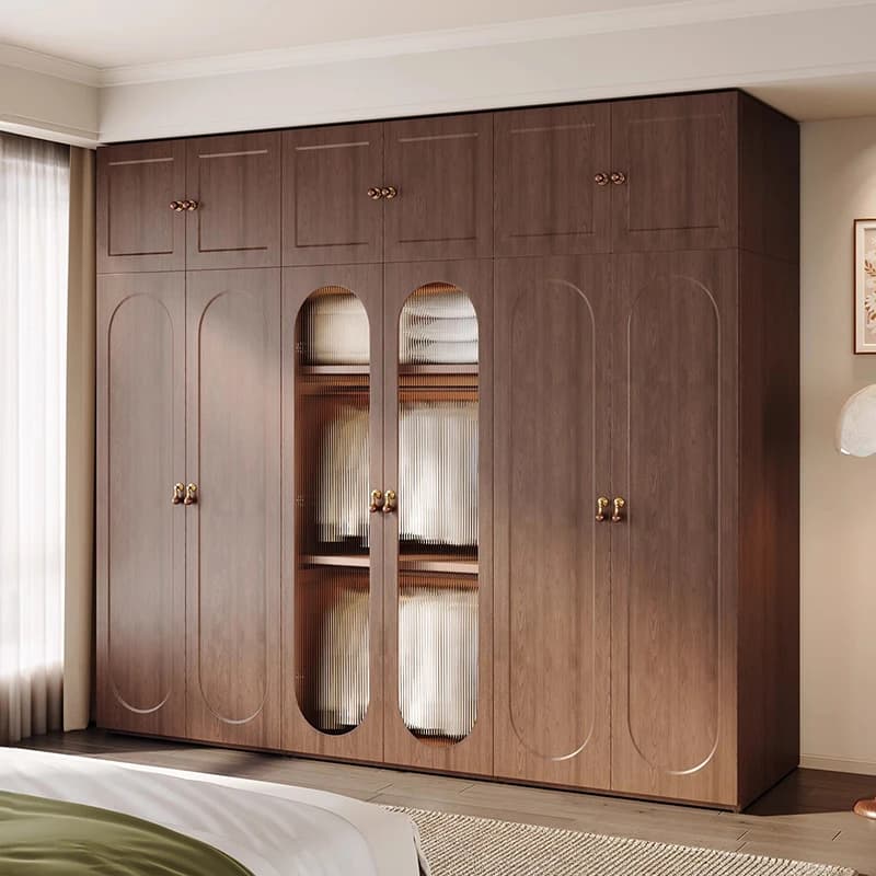 Nordic Wooden Minimalist Closet Cube Modern Exterior Modular Wearable Wardrobe Makeup Storage Clothes Armario Home Furniture