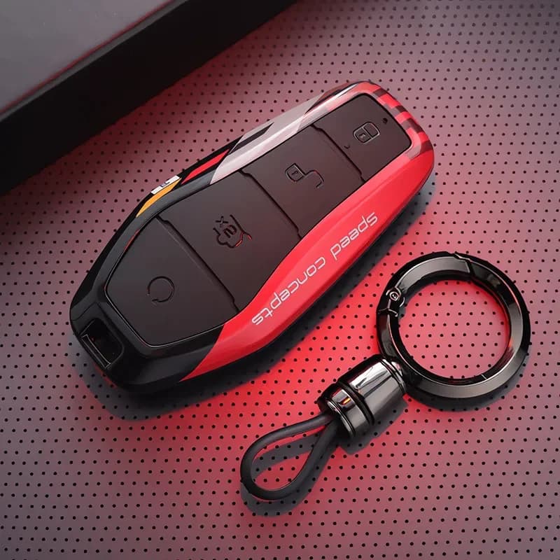 New Car Key Case for BYD Atto 3 Han EV Dolphin 4 Buttons Remote Control Protect Cover Auto Accessories