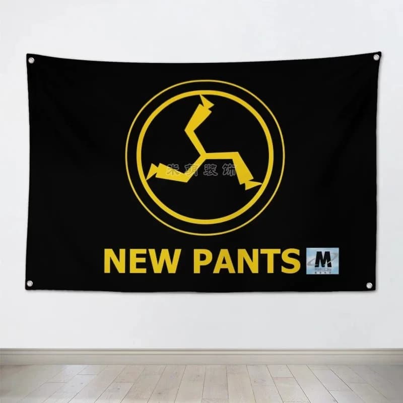 "NEW PANTS" Rock Band Poster Cloth Flag Banner Hanging Pictures Music Festival Musical Instrument Store Decor