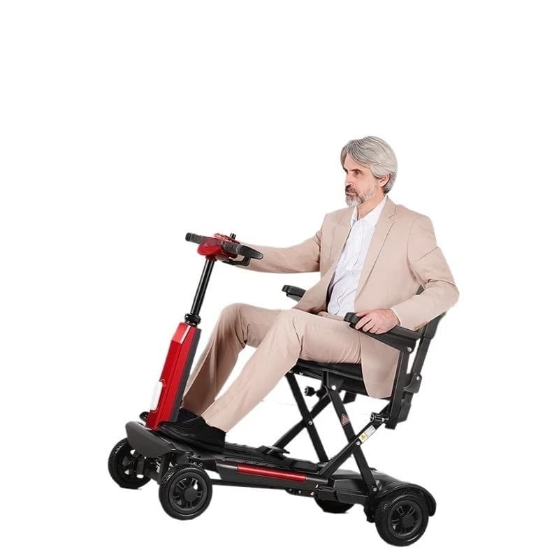 Intelligent old age scooter electric car folding elderly four-wheeled vehicle travel portable scooter
