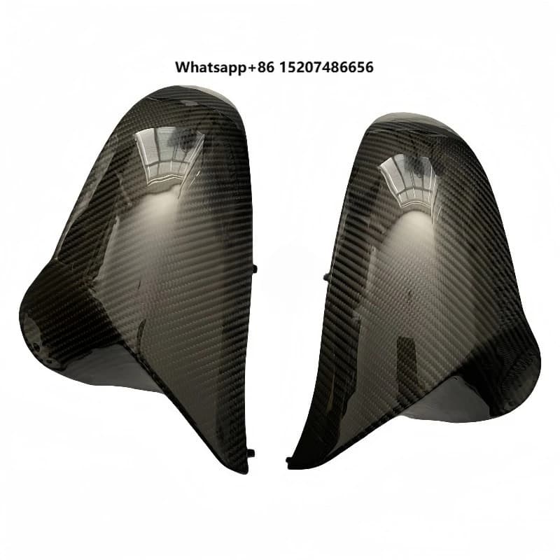 For  F80 M3 RD Real Carbon Fiber Rear View Mirror Cover Accessory Compatible Replacement Car Side Rearview Caps Case Shell