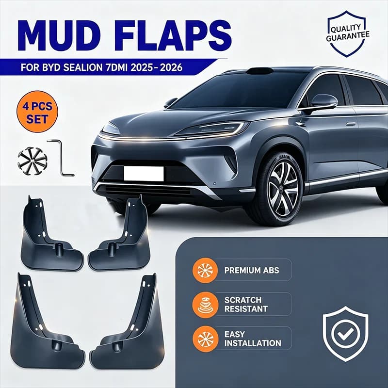 For BYD Sealion 7DMI 2025-2026 4PCS Mud Flaps Splash Guards Front Rear Wheel Fender Mudguards Car Exterior Protection Parts