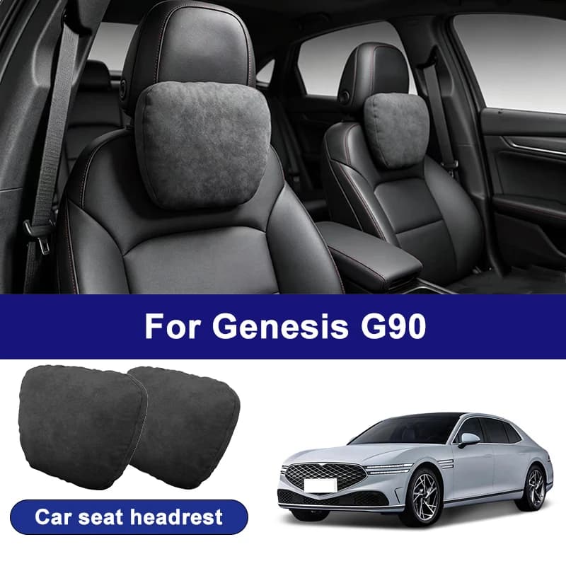 For Genesis G90 car headrests, soft universal adjustable car seat pillows, car neck pillow cushions, car accessories