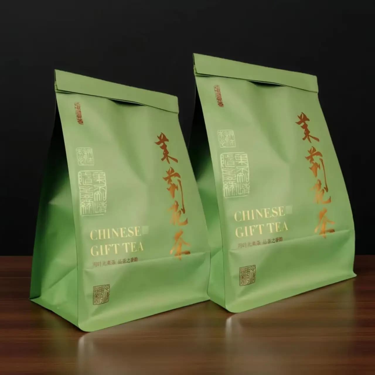 High-end Custom Jasmine Flower Teabag Source Factory Chinese Famous Tea Set Aluminum Foil Bag Classic Jasmine Green Bag SML 250g