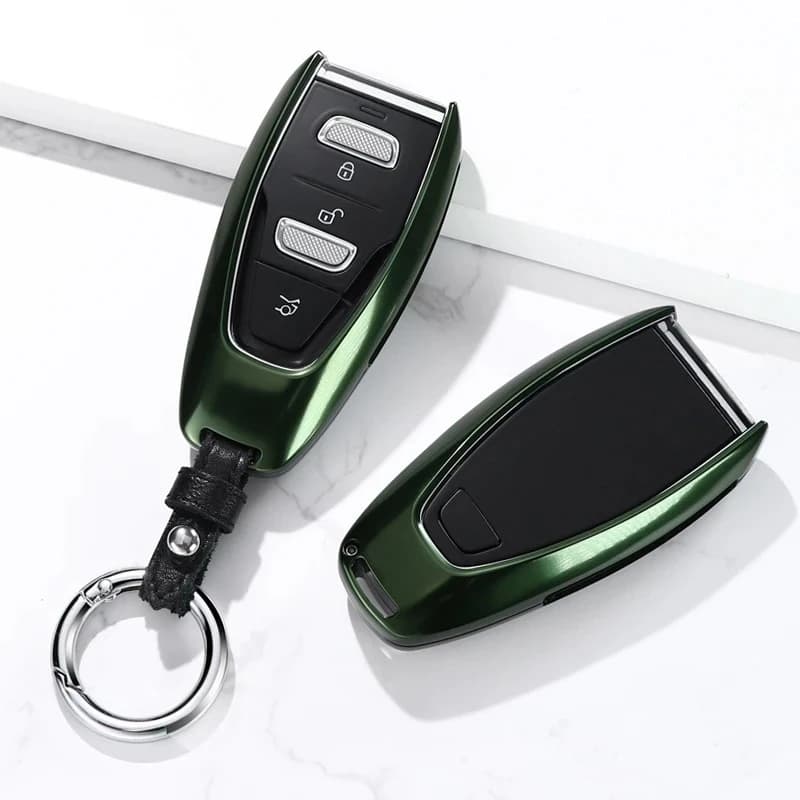 New metal numerical control car keychain cover aluminum alloy keychain bracket accessories bag - keychain protection