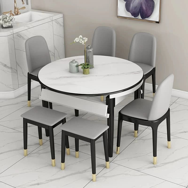 Shelving Breakfast Nook Dining Tables Pliable Office Extendable Set Dining Tables Hotel Side Mesa De Jantar Furniture Home