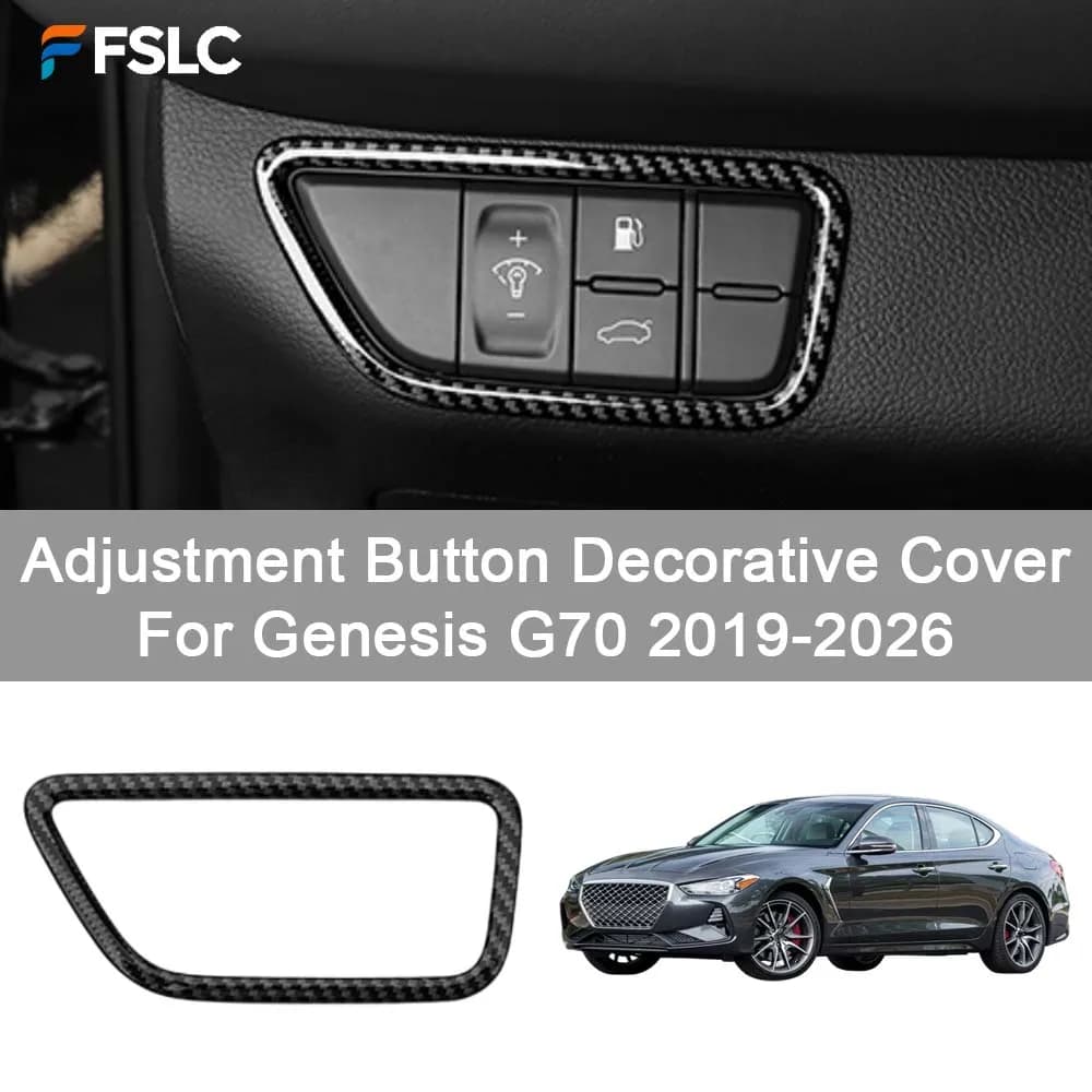 Car Decoration For Genesis G70 2019-2026 Adjustment Button Decorative Cover Cars Accessories Styling Upgrade Modify A Car