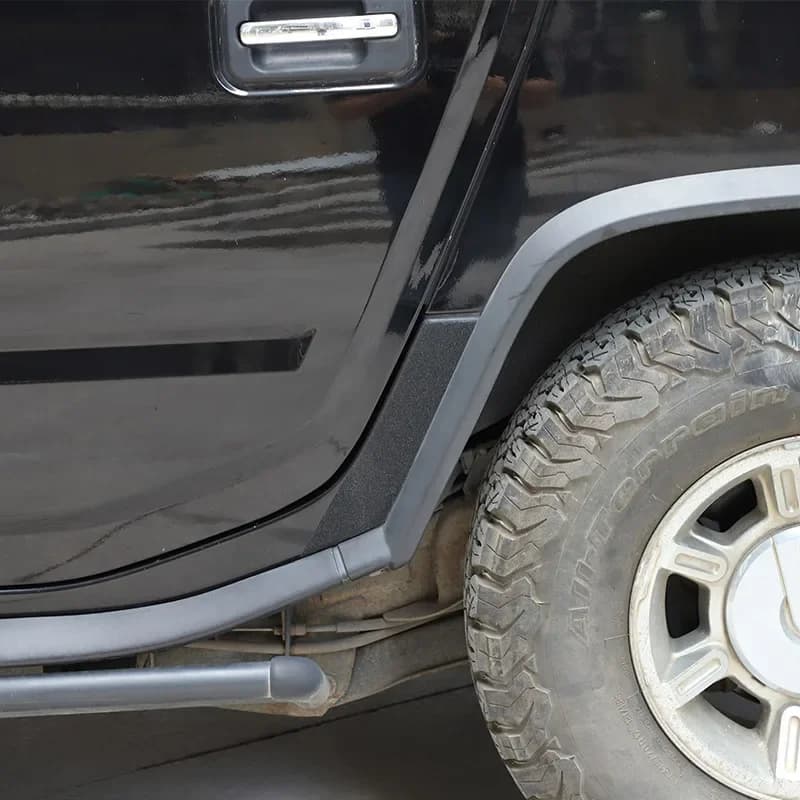 For 2003-2007 Hummer H2 PVC car styling car rear wheel anti-scratch stickers car exterior protection accessories 2Pcs