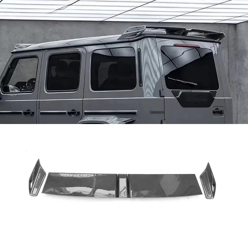 STLF Upgrade BB800 Style Dry Carbon Fiber Rear Wing for G Class W465 2025 Real Pre Preg Carbon Roof Spoiler Spoilers