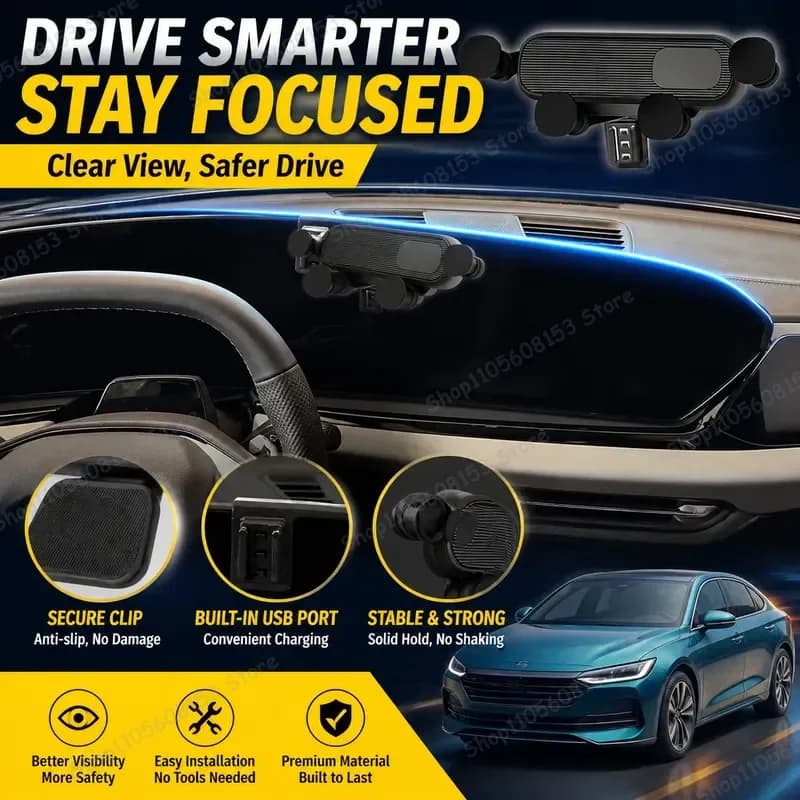 For Audi A6 S6 Avant Sedan 2025 2026 Sportback Car Phone Mount Wireless Charging Holder Adjustable GPS Navigation Stand Auto