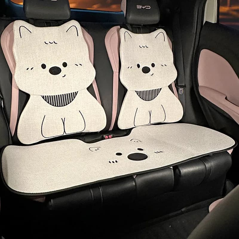 Universal Four Season Linen Car Seat Covers Fit For BYD Seagull Dolphin Qin Plus Yuan Up Car Seat Cushion