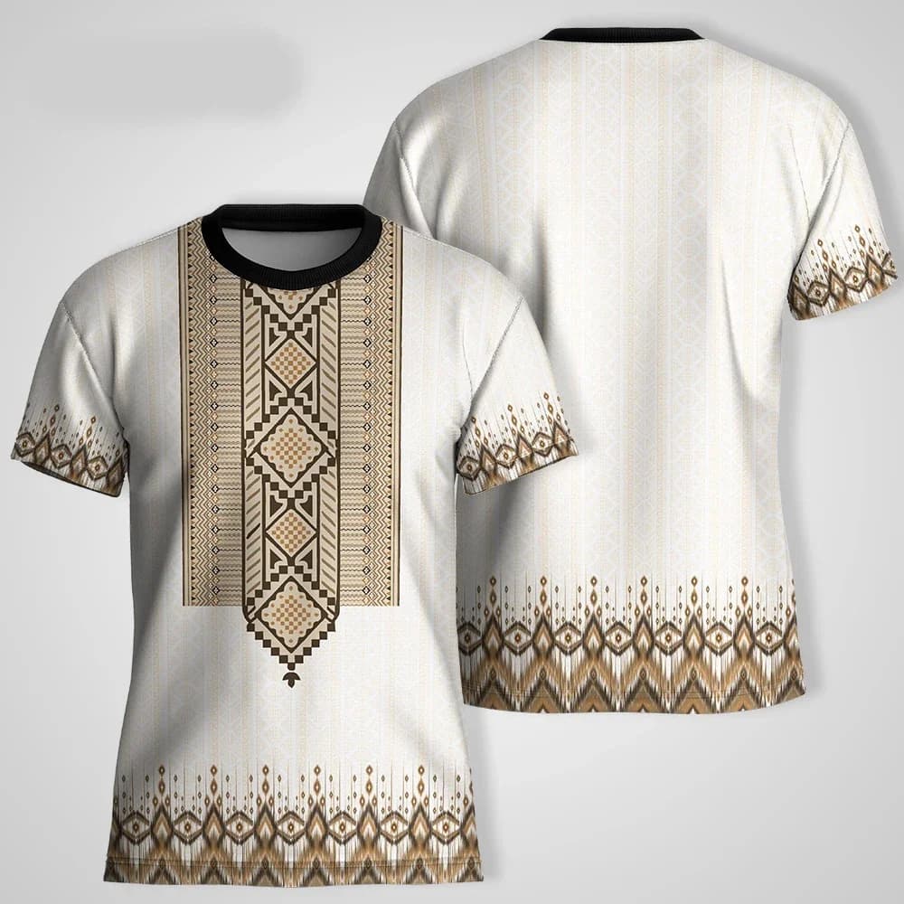 Summer Ethnic Tribal Style 3D Print  T-Shirts Men Women Short Sleeve Retro T Shirt Oversized Tees Harajuku Y2k Tops Kid Clothing