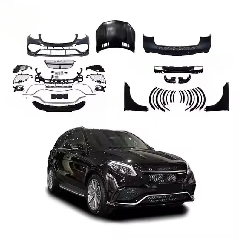 High Quality GLE63 Facelift Body Kit Front Bumper For ML W166 ML300 ML350 ML450 Old To New Upgrade Parts