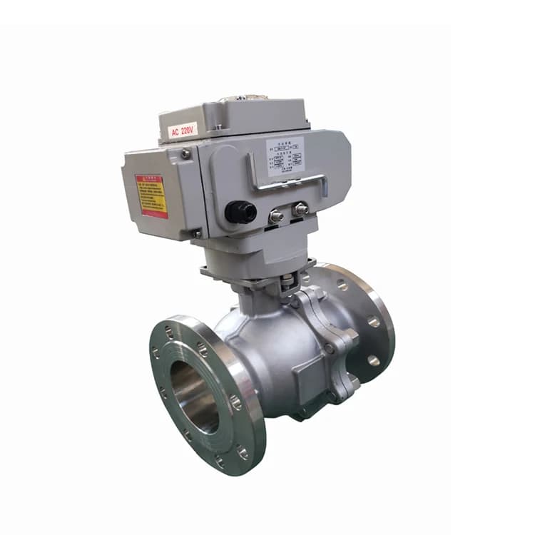 Factory OEM ODM DN200 Electric CF8 Metal Seal Flow Control Ball Valve for Water Treatment