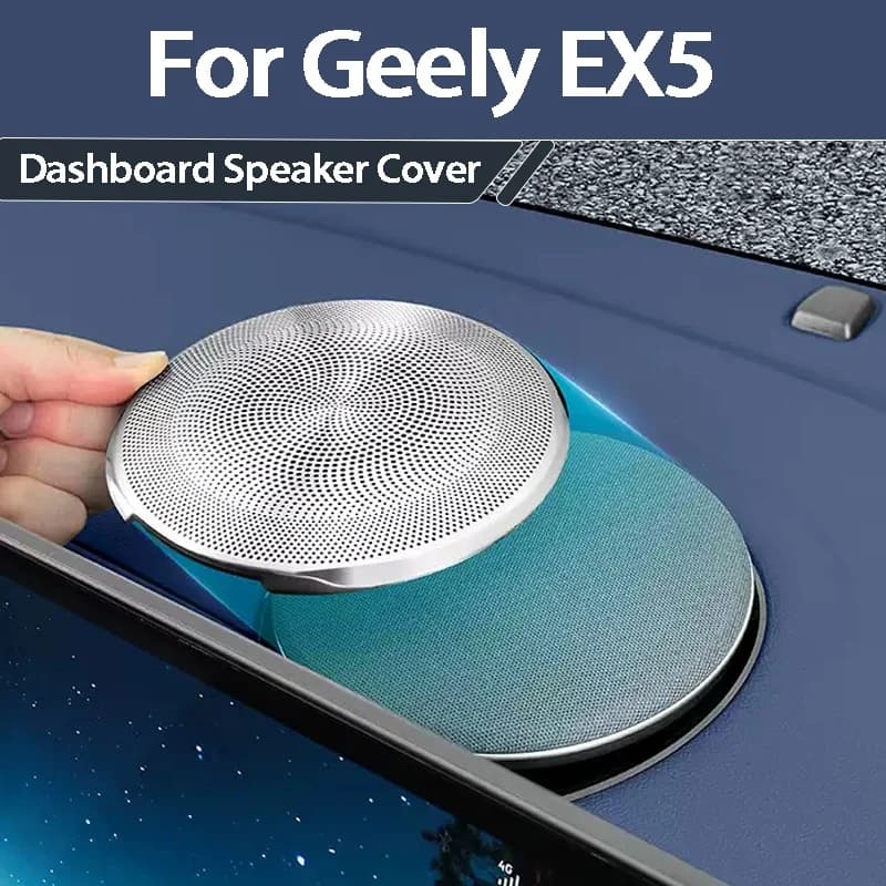 For Geely EX5 Proton eMas 7 2025 2026 Dashboard Metal Speaker Cover Center Console Door Metal Speaker Grille Interior Accessorie