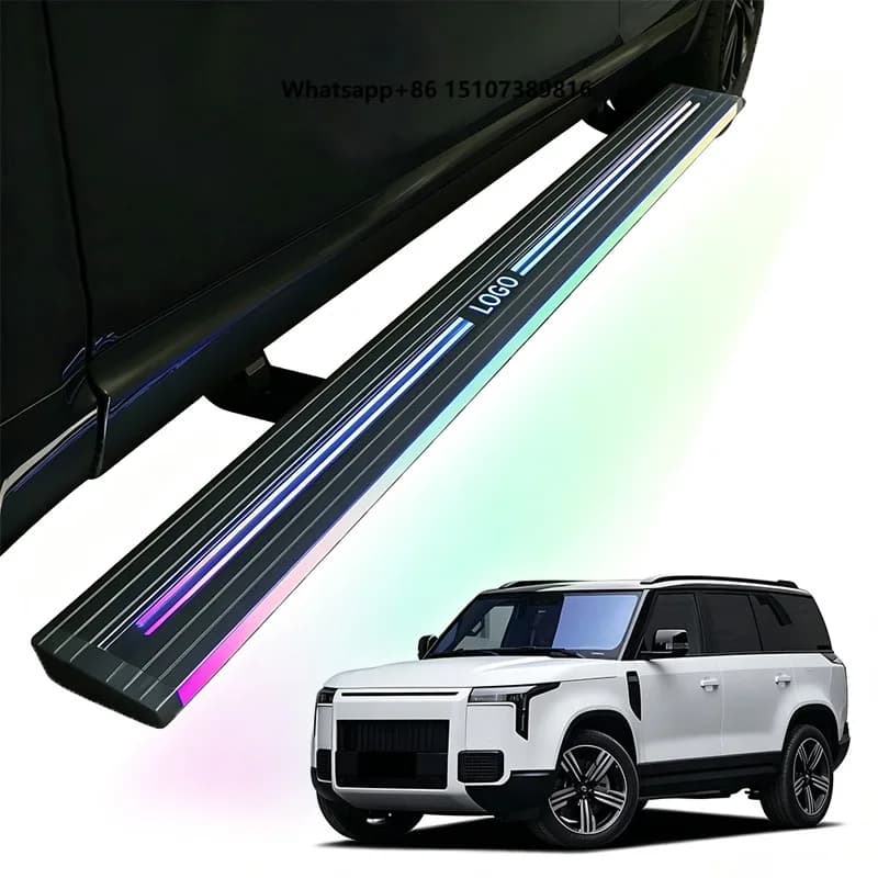 Automatic Electric Power Neon Led Light Side Step Running Board for ROX 01