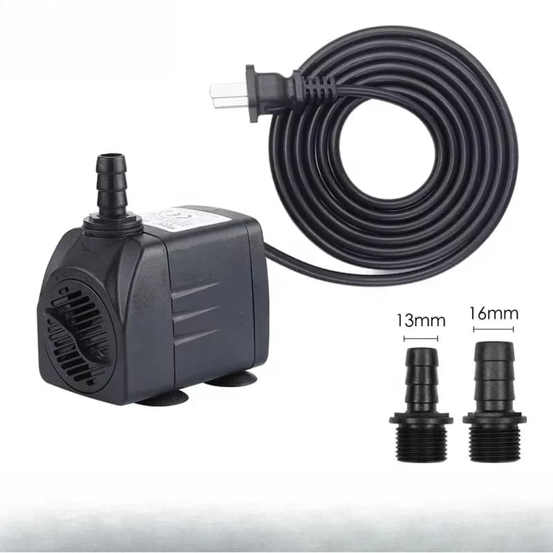 Submersible pump for aquarium hydroponic fountain fish tank