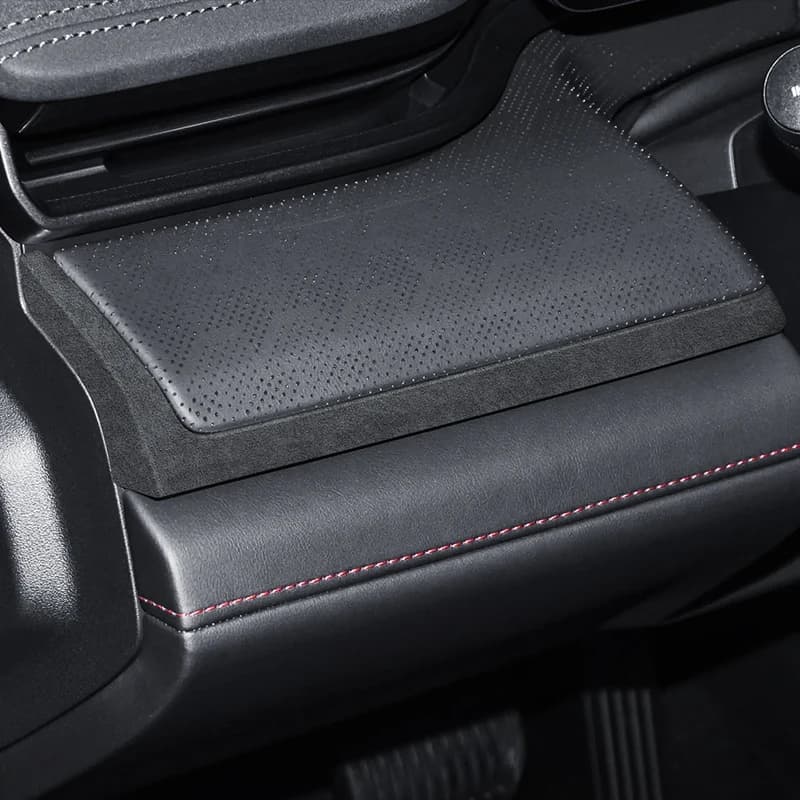 For ZEEKR 001 2026 001Max 001 Ultra, Italian Suede Center Control Dashboard Trim Strip Decorative Stickers Interior Accessories
