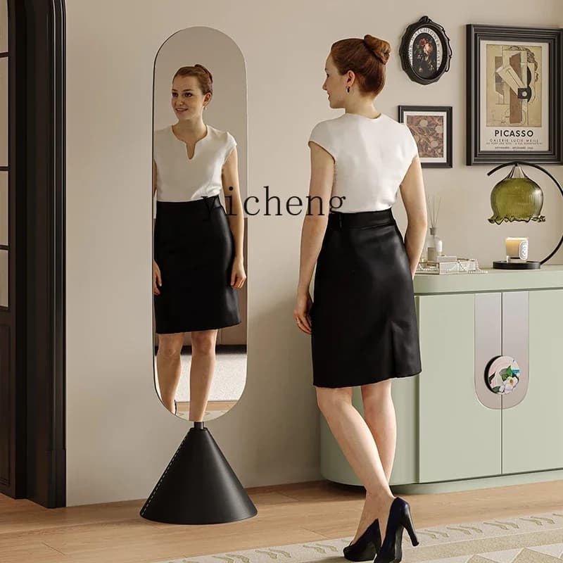 L7-14 double-sided frame full-body mirror rotatable floor mirror fitting mirror bedroom vertical genuine