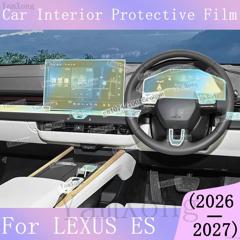 For LEXUS ES 2026 interior Kit Protection Film Navigation Dashboard screen scratch Sticker Center Panel Transparent Cover Film