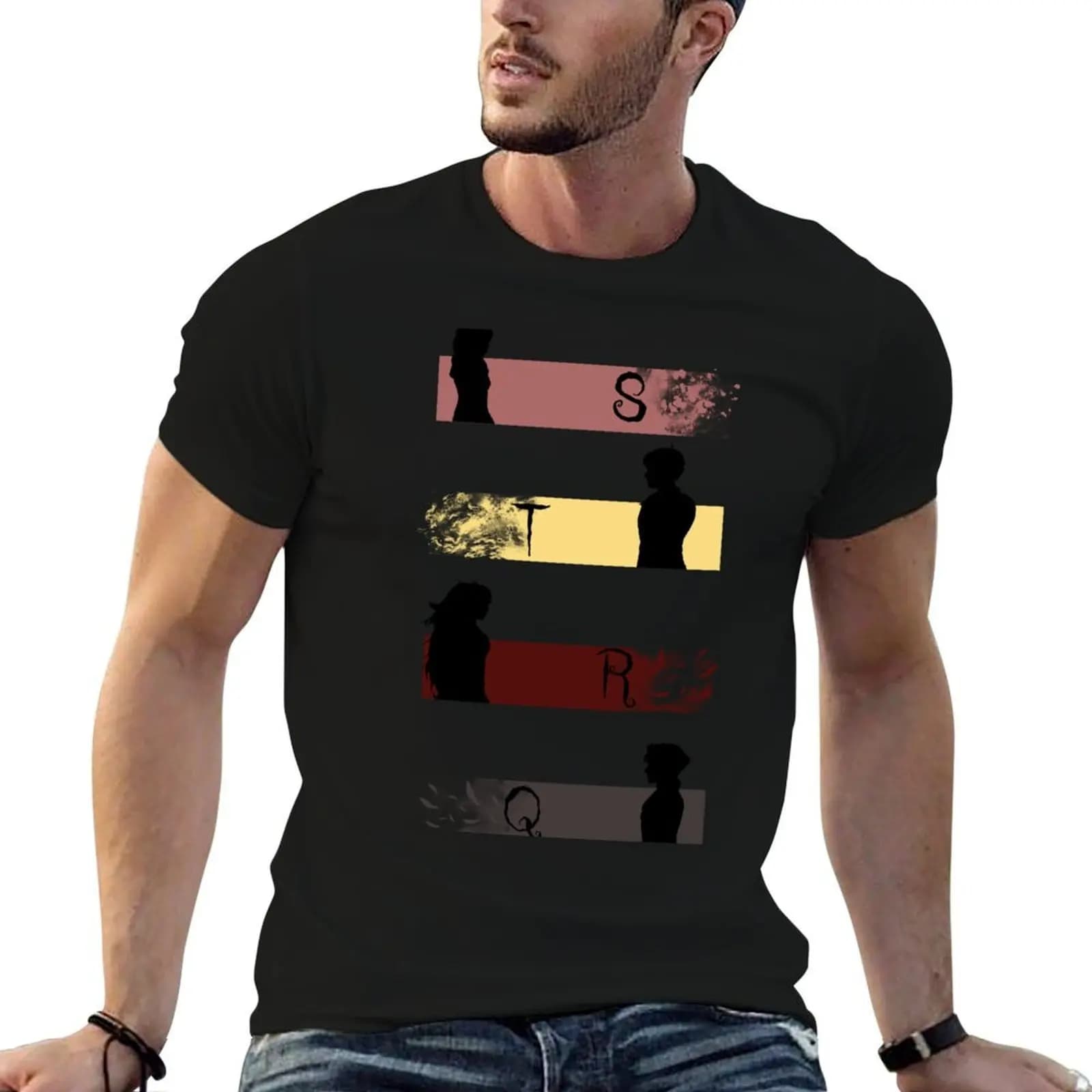 Team STRQ Vers.2 T-Shirt anime stuff quick-drying tshirts for men