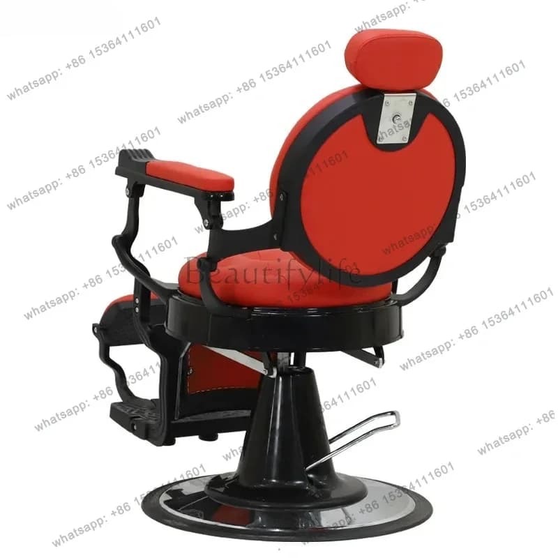 D14Retro Oil Head Barber Chair Hair Salon Special Barber Shop Salon Haircut Chair