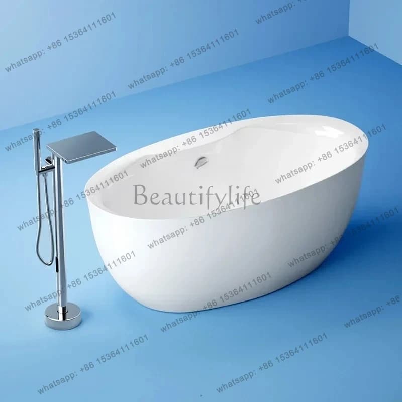 newBathtub Independent Acrylic Seamless Integrated Household Insulation European Bathtub Bathtub