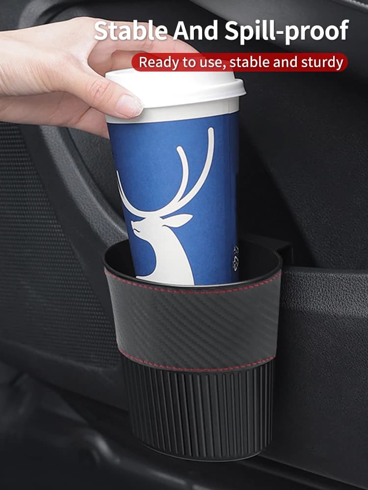 Vertically Ribbed Plastic Car Storage Box Trash Can Clip Installation For NO